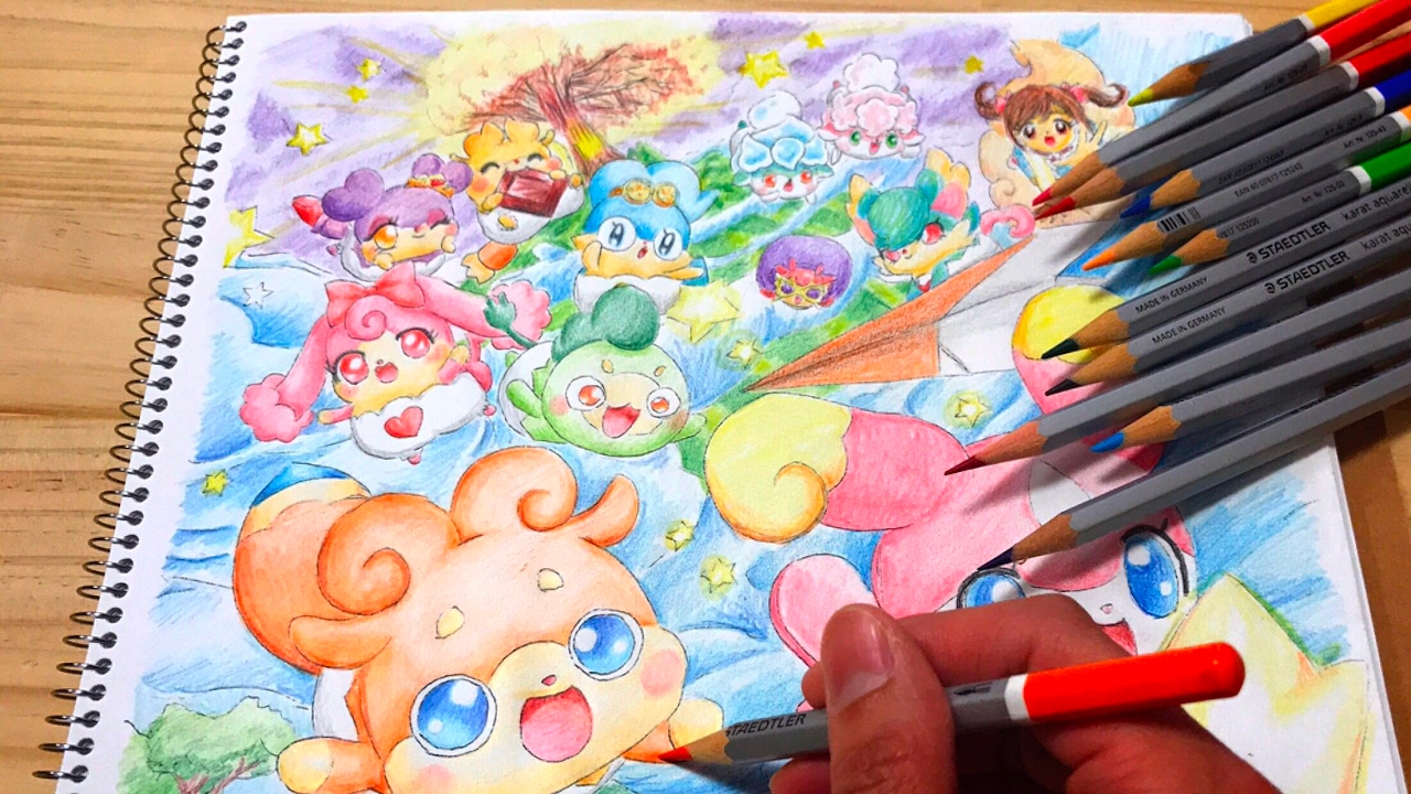 映画 かみさまみならい ヒミツのここたま 奇跡をおこせ テップルとドキドキここたま界 Eiga Cocotama Coloring Book Youtube