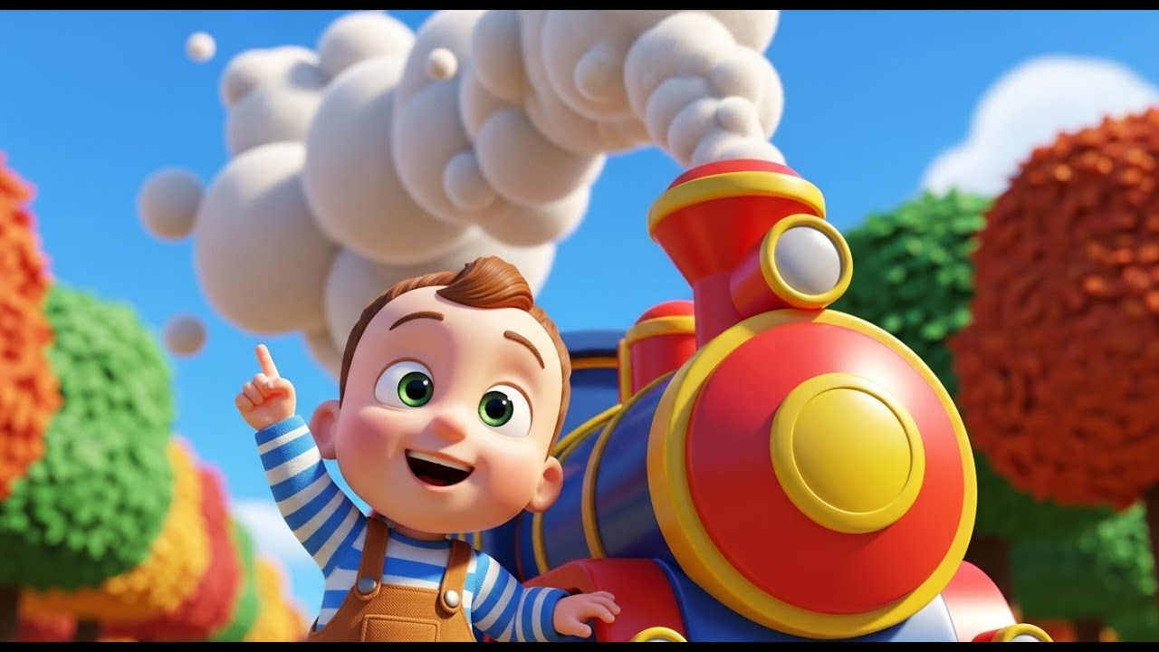 My First Train Rise My First Train Ride Choo Choo Song 🚂 | Fun Vehicle & Train Rhyme 🎵 ...