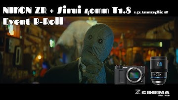NIKON ZR + SIRUI 40mm T1.8 1.3x Anamorphic AF LENS TEST - Event B-Roll: Holiday in the Park 2025