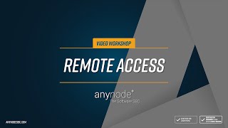 anynode 25 - Remote Access (engl.)