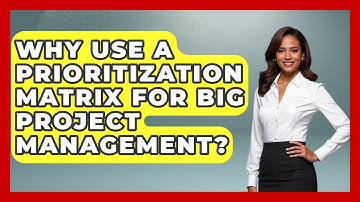 Why Use A Prioritization Matrix For Big Project Management? - Junior Year Jumpstart