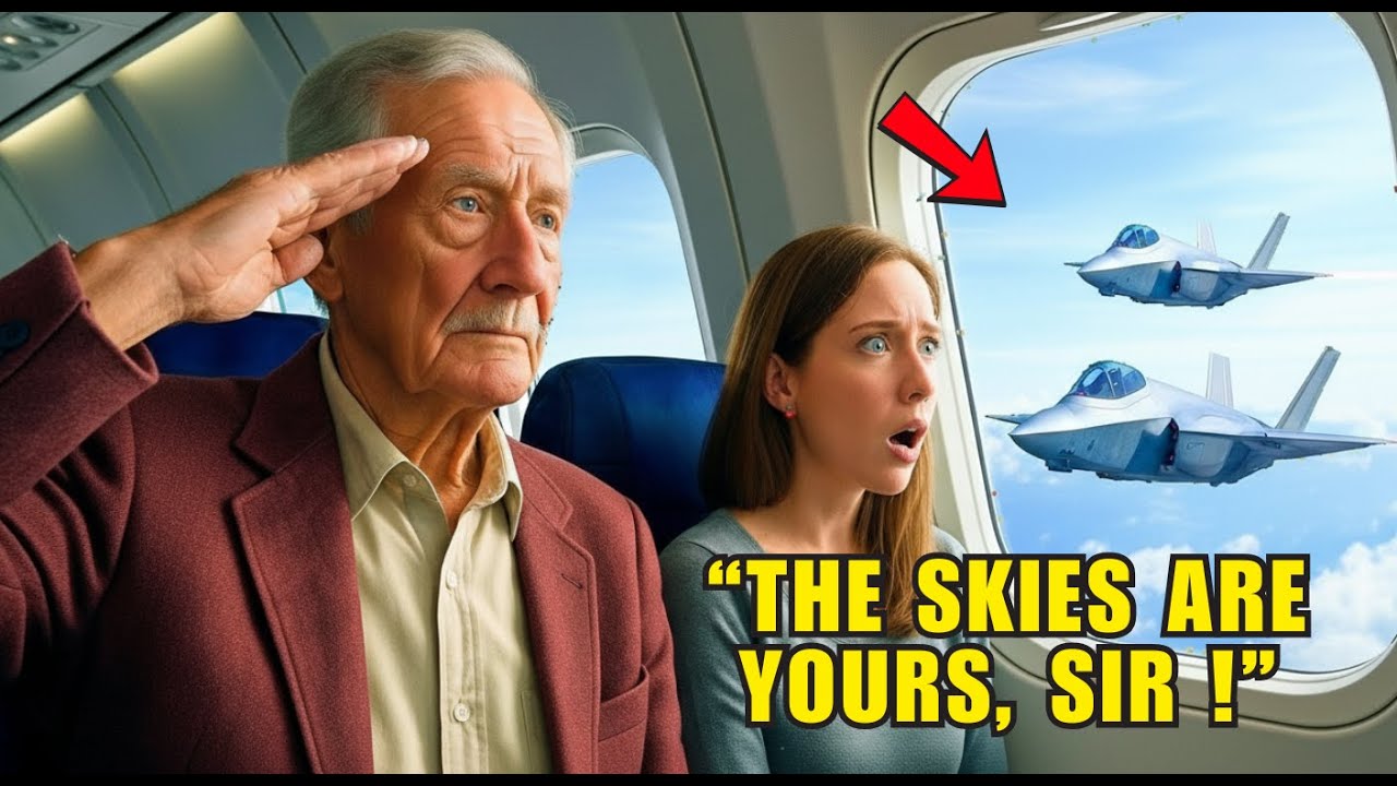 The Old Man Was Just in Seat 16A — Until His Call Sign Made the F-35 Pilots Salute Mid-Air