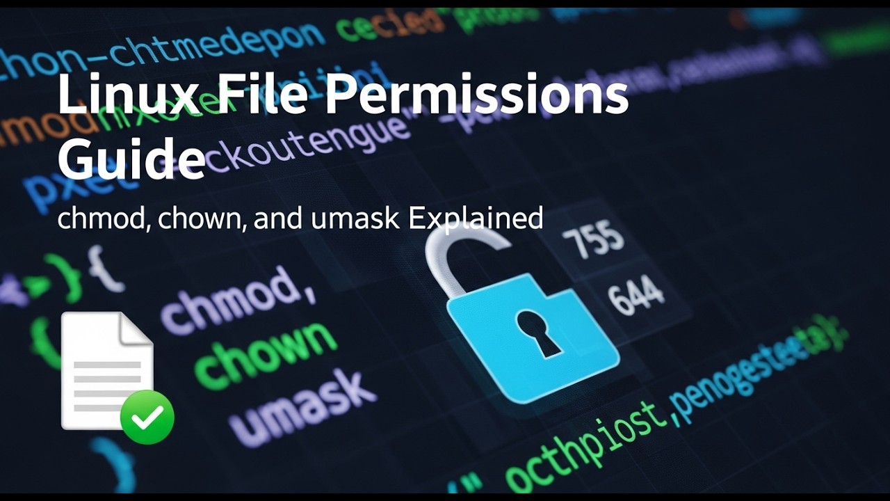 Linux File Permissions Guide: chmod, chown, and umask Explained - YouTube