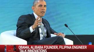 Obama, Jack Ma discuss climate change with Pinay inventor
