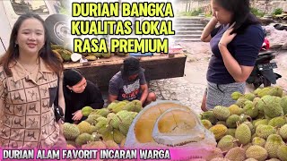 HUNTING FOR BANGKA DURIAN WITH THE BEAUTIFUL CI OF BANGKA LOCAL DURIAN WITH VARIOUS FLAVOR VARIANTS.