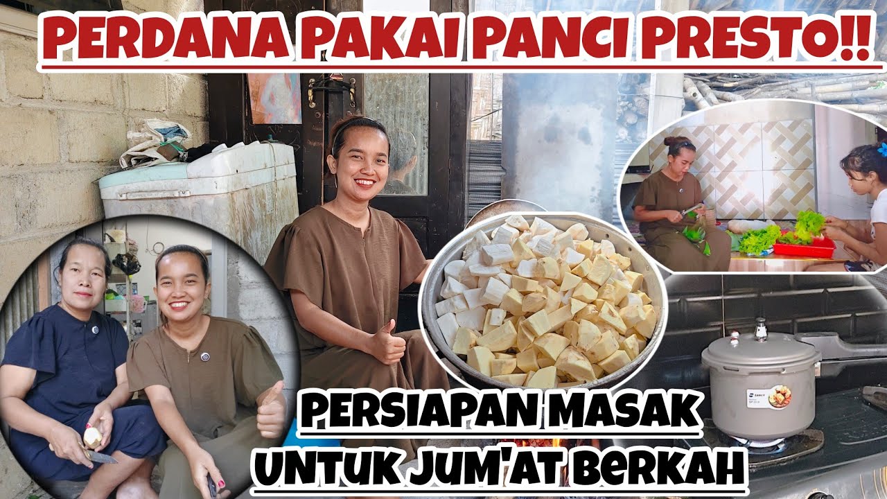PERDANA PAKAI PANCI PRESTO‼️PERSIAPAN MASAK UNTUK JUM'AT BERKAH BAGI-BAGI TAKJIL LAGI‼️