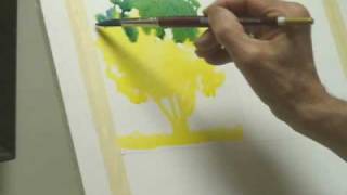 Watercolor Lessons - Tree Techniques 1, Frank M. Costantino(These quick exercises from world renowned architectural illustrator and fine art watercolorist Frank M. Costantino's lessons demonstrates different watercolor ..., 2009-11-20T13:23:31.000Z)