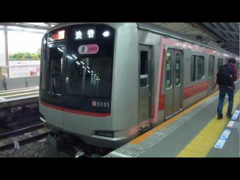 【8両通特最終日】東急5050系5151F　通勤特急渋谷行き　自由が丘駅発車