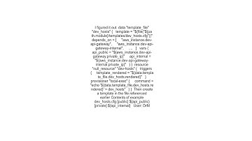 Best way currently to create an ansible inventory from terraform