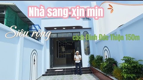 Không cần nhà lầu nhưng vẫn sang xịn mịn, sân đậu xe hơi vô tư, cách Đinh Đức Thiện đúng 150m
