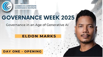 CCGI Governance Week 2025: Governance in the Age of Generative AI, Day 1 Opening Presentation