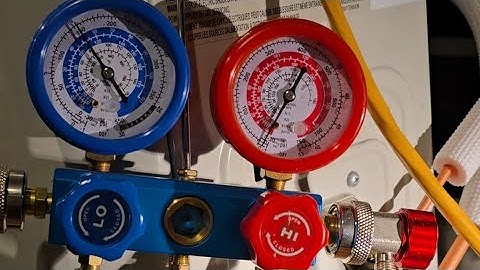 Senville Leto mini split, how to put the refrigerant back into the outside unit