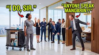 Manager Screamed "Anyone Speak Mandarin?!" — Black Maid Raised Hand, Shocked Entire Office
