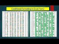 Conditional Formatting in Excel Part 2