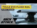 THULE Kit Flush Rail 6055 - Kit De Fixation Barres De Toit Pour Véhicules Avec Barres Longitudinales