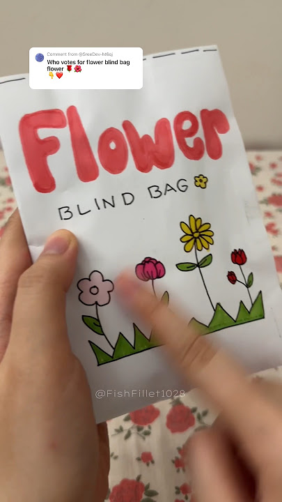 Flower blind bag 💐 #asmr #asmrunboxing #diy ##blindbag #papercraft #squishmallow #flower