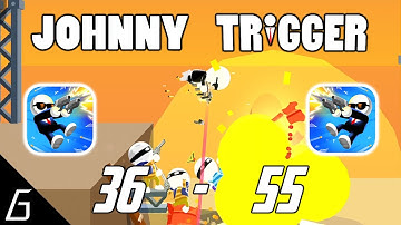 Johnny Trigger | Gameplay Walkthrough | Level 36 - 55 (iOS, Android)