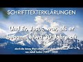 SCHRIFTTEXTERKLÄRUNGEN - Und Er, Jesus, war, als er begann, etwa dreißig Jahre alt...