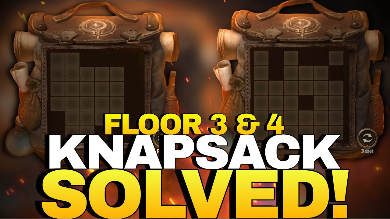Knapsack Expedition Puzzle Day 2 (Floors 3 And 4) SOLVED! | Watcher of ...
