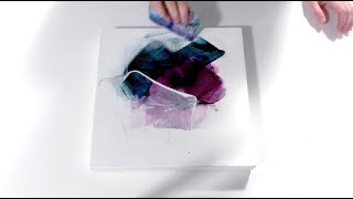 Abstract Painting Techniques using Acrylics & Catalyst Wedge (Timelapse Demonstration)