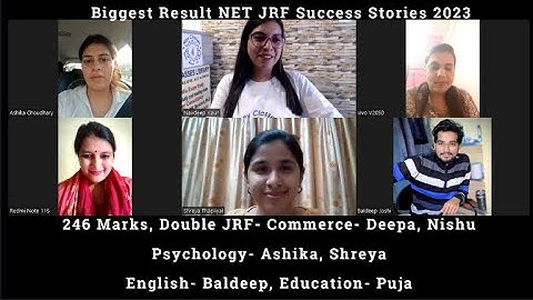 JRF 246 marks, Double JRF Success stories | Navdeep Kaur | Nav Classes
