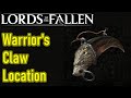 Lords of the fallen warriors claw location guide how to get warriors claw pendant