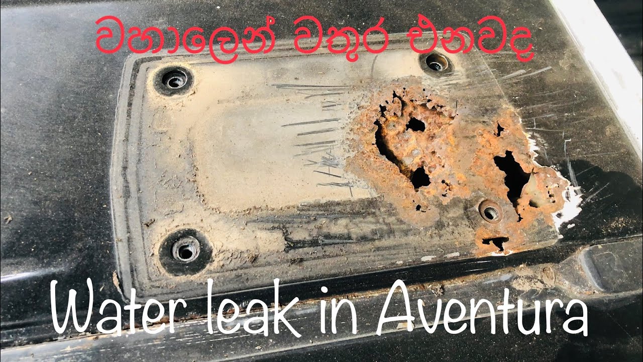 Roof water leak repair in Nissan Navara D40 YouTube