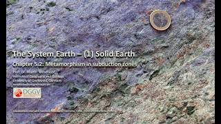 5.2 Metamorphism in subduction zones