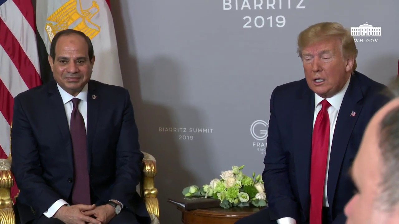 President Trump Participates in a Bilateral Meeting with the President of the Arab Republic of Egypt