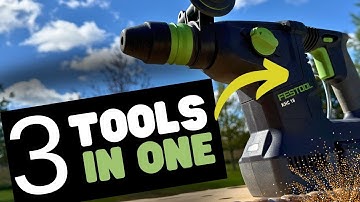 Festool KHC 18 Rotary Hammer - 3 Tools in one!