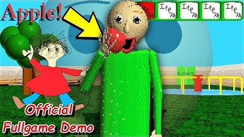 BALDI LOVES TO EAT APPLES!! BALDI FULLGAME DEMO RELEASED!! | Baldi