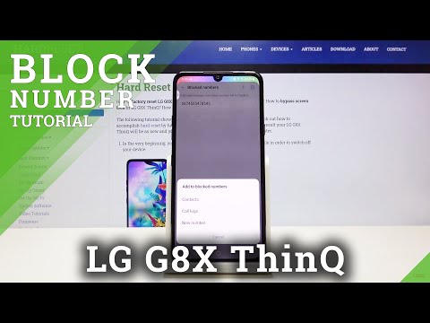 How to Block Unwanted Numbers in LG G8X ThinQ – Add Number to Black List