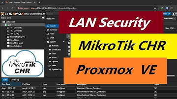 ตั้งค่า  Security ระหว่าง LAN Network บน MikroTik CHR VM ใน Proxmox VE