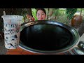 Yummy grass jelly homemade cooking  cooking with sros
