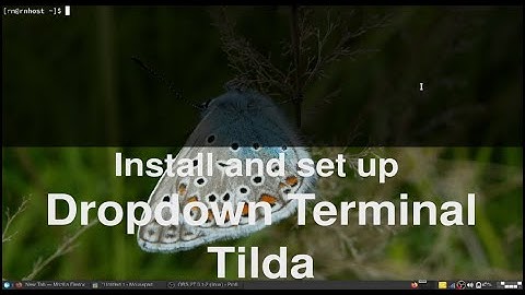 best dropdown terminal install tilda for linux