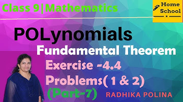 Polynomials|Part-7|Class 9|Factor theorem &Exercise-4.4(1 & 2)|Mathematics|NCERT/CBSE