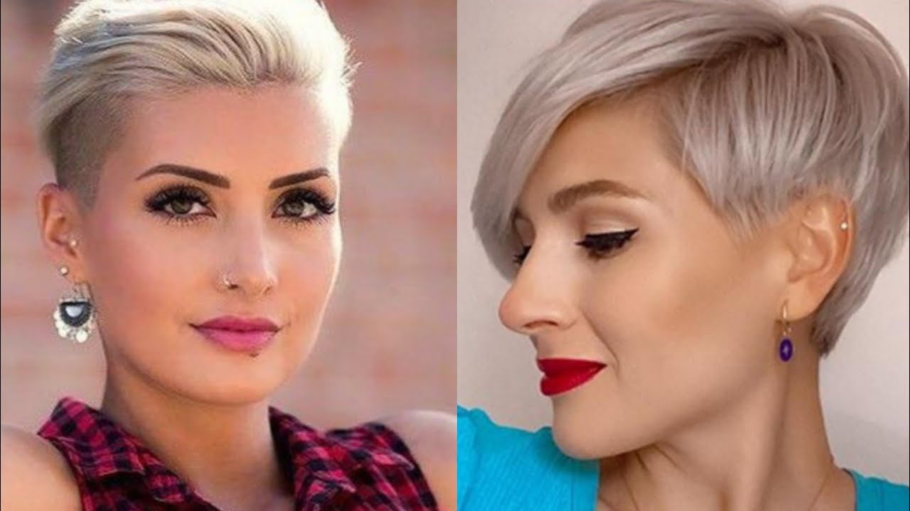 Silver Fine Pixie Haircut❤️ Ideas 2022/Long Pixie-Bob With Choppy Pixie Cut/Any Face Type Haircut