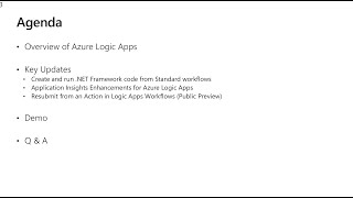 Azure Logic App Updates