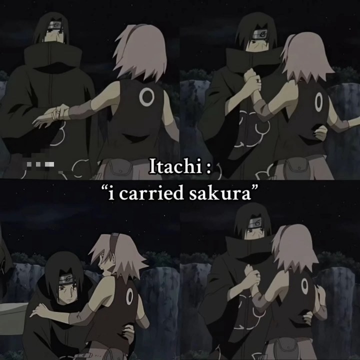 Sasuke & Itachi Carried Sakura😚 Obito: I got carried by Sakura 😌😅#obito #sasuke #itachi #sakura