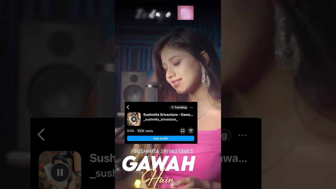 Still from the short clip: 🔥Check out the new trending audio where we hit100k+ reels on Instagram #trending #ytshorts #youtube