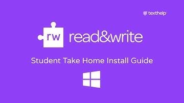 Read&Write for Windows: Student Take-Home Installation with Code Only