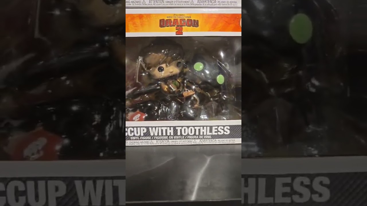 HOW TO TRAIN A DRAGON 2 HICCUP WITH TOOTHLESS OFFICAL FUNKO POP RIDES SET