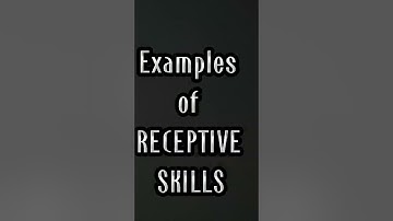 Receptive vs Expressive/Productive Macro-Skills