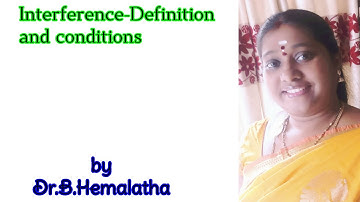 Interference - definition and conditions