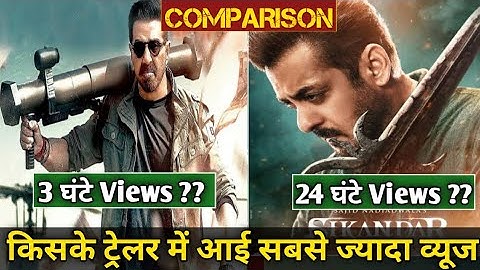 Sikandar Vs Jaat movie Trailer views count | Jaat movie 2 Hours Views, Sikandar movie 22 hours views