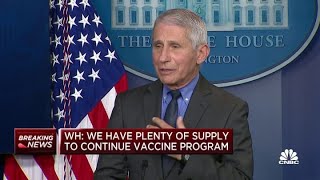 Dr. Anthony Fauci: Appears J\&J vaccine pause will last days to a week, not months