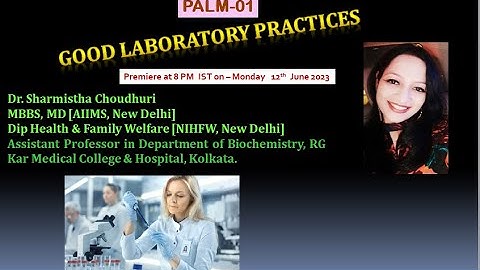 PALM-01  - GOOD LABORATORY  PRACTICES