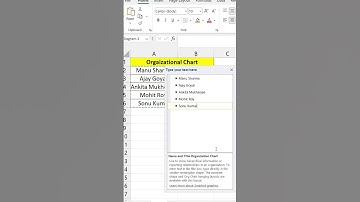 How to Create Hierarchy Chart in Excel |Hierarchy Chart Made Easy  🤔