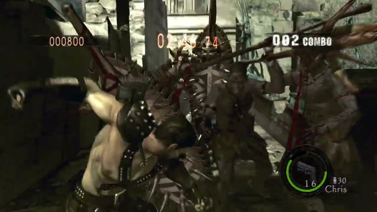 RE5 Antiguas Ruinas Chris Redfield haz el COMBO PERFECTO! 