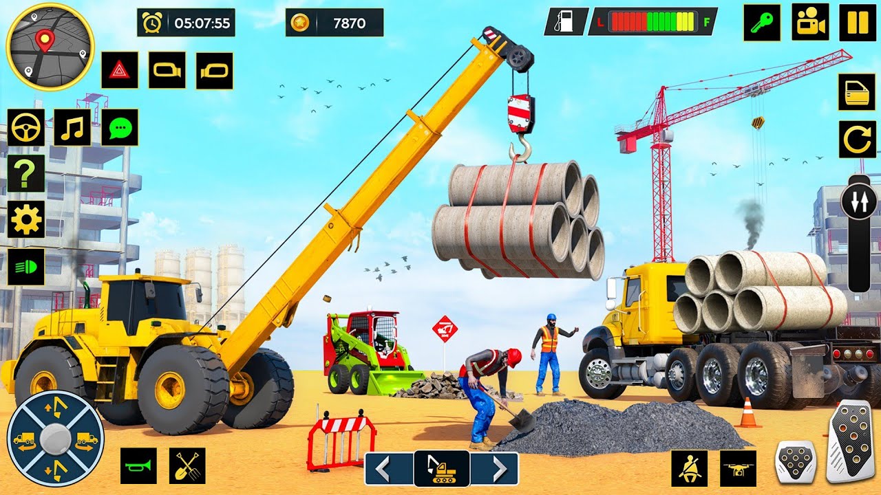 Excavator & Dumper Truck Simulator 2025 🚧🔥 | Real City Road Construction Machines Gameplay 3D